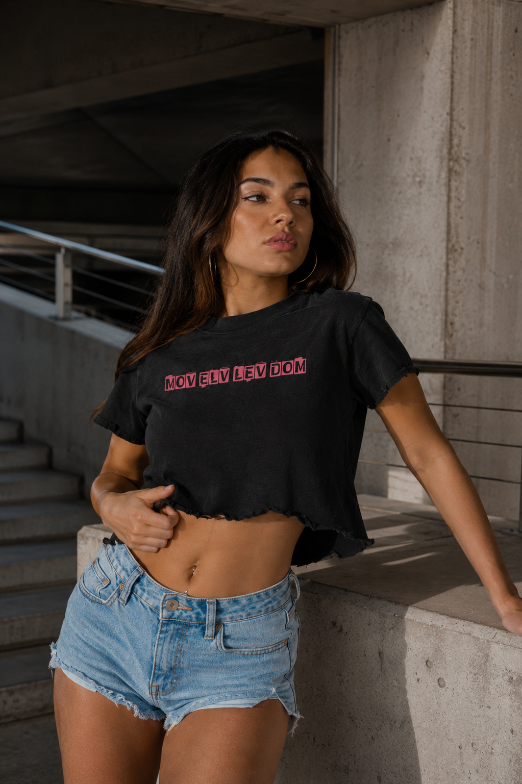 MELD World Distressed Tee | Vintage Black