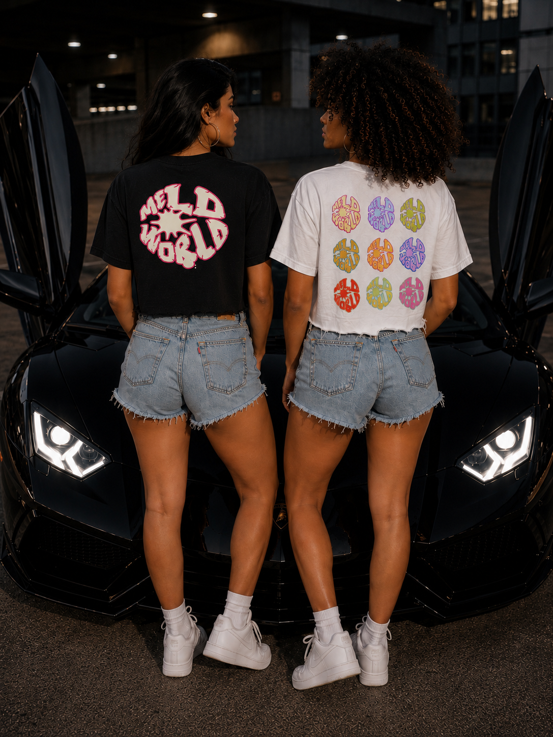 MELD World Distressed Tee | Vintage Black